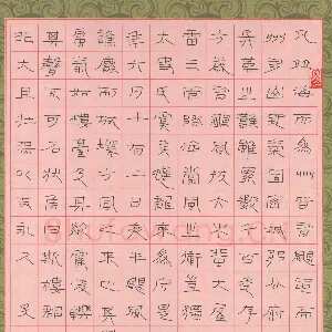 陈学光 硬笔隶书 文天祥重建雷州谯楼记节录
