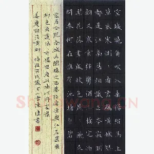 陈伟 硬笔楷书 姜夔词淡黄柳