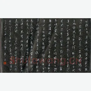 龙定波 硬笔行书 滕王阁序节录