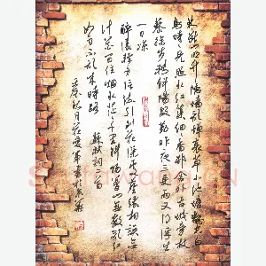 花爱军 硬笔行书 苏轼词二首
