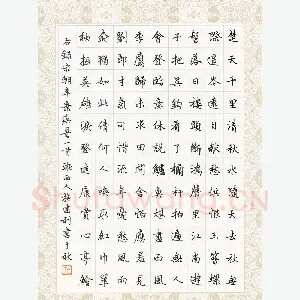 施建利 硬笔楷书 辛弃疾词一首