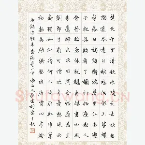 施建利 硬笔楷书 辛弃疾词一首