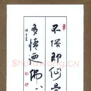 凌晓兵 硬笔行书 不俗多情联