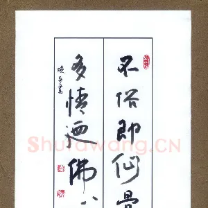 凌晓兵 硬笔行书 不俗多情联