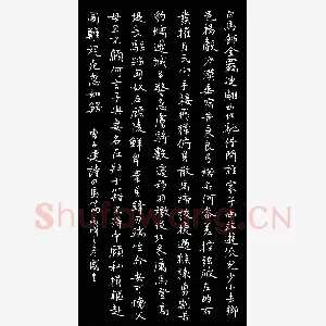 唐国生 硬笔楷书 曹子建诗白马篇