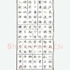 陈学光硬笔录苏轼念奴娇赤壁怀古 硬笔书法作品