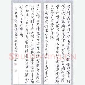 曲庆伟 硬笔行书 苏轼词二首