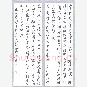 曲庆伟 硬笔行书 苏轼词二首