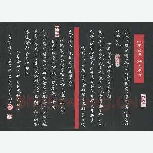 屈生钊 硬笔楷书 中国酒城，醉美泸州