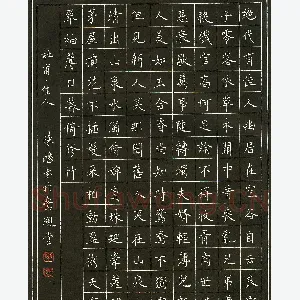 陈鸿硬笔录杜甫佳人 硬笔书法作品