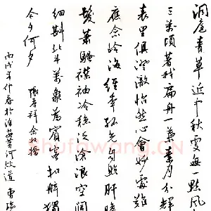 曹瑞林 硬笔行书 张孝祥词念奴娇