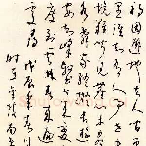 马明 硬笔草书 王维桃源行