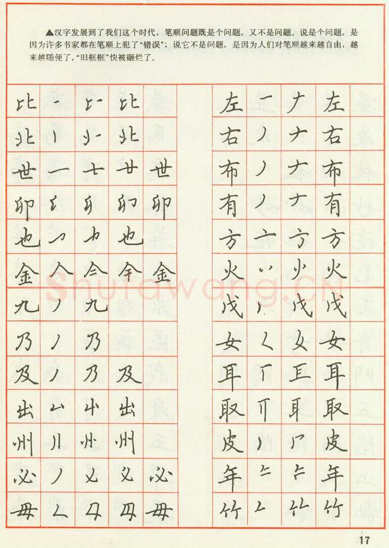 田英章硬笔楷书字帖,摘自田英章 钢笔楷书实用技法字帖（1990年）