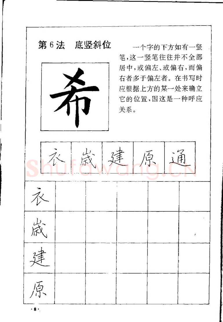 田英章硬笔硬笔字帖,摘自田英章间架结构28法：硬笔楷行卷 字帖