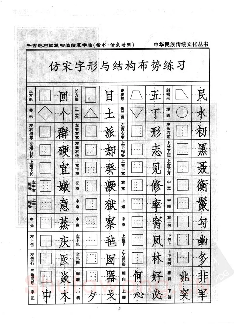 卢中南硬笔楷书字帖,摘自卢中南千古绝句楷书仿宋对照字帖