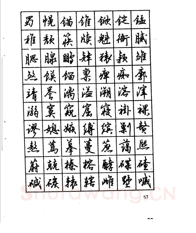 沈鸿根硬笔行书字帖,摘自沈鸿根 江鸟钢笔行书字帖