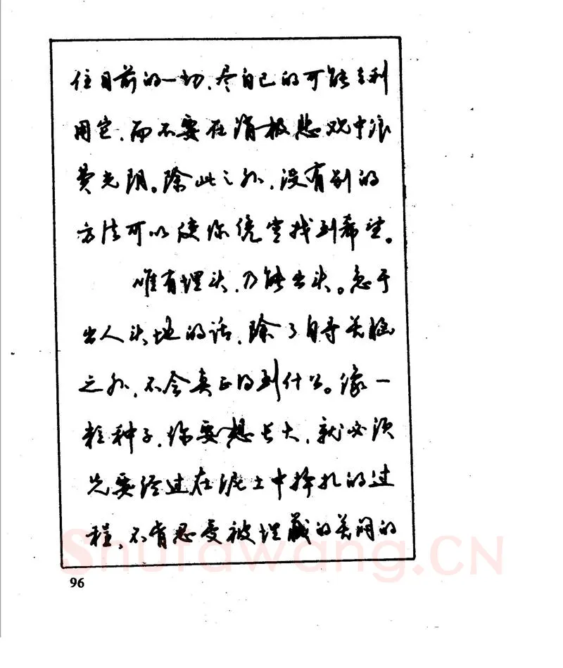 沈鸿根硬笔行书字帖,摘自沈鸿根 江鸟钢笔行书字帖