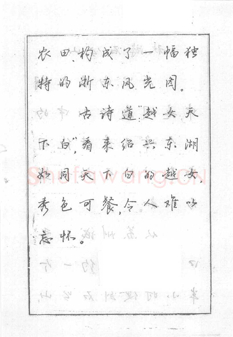沈鸿根硬笔行书字帖,摘自沈鸿根 (江鸟)《钢笔行书横写字帖》( 完整版 )
