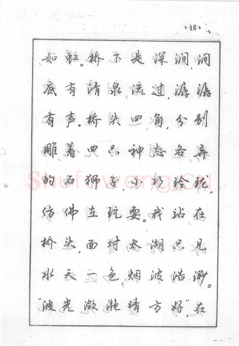 沈鸿根硬笔行书字帖,摘自沈鸿根 (江鸟)《钢笔行书横写字帖》( 完整版 )