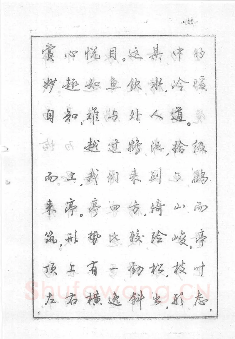沈鸿根硬笔行书字帖,摘自沈鸿根 (江鸟)《钢笔行书横写字帖》( 完整版 )