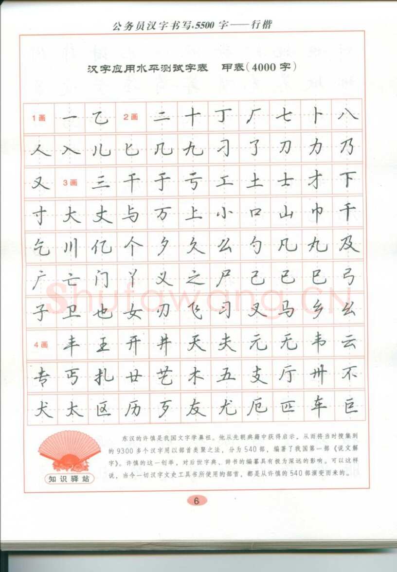 吴玉生硬笔硬笔字帖,摘自吴玉生 公务员汉字书写5500字行楷字帖