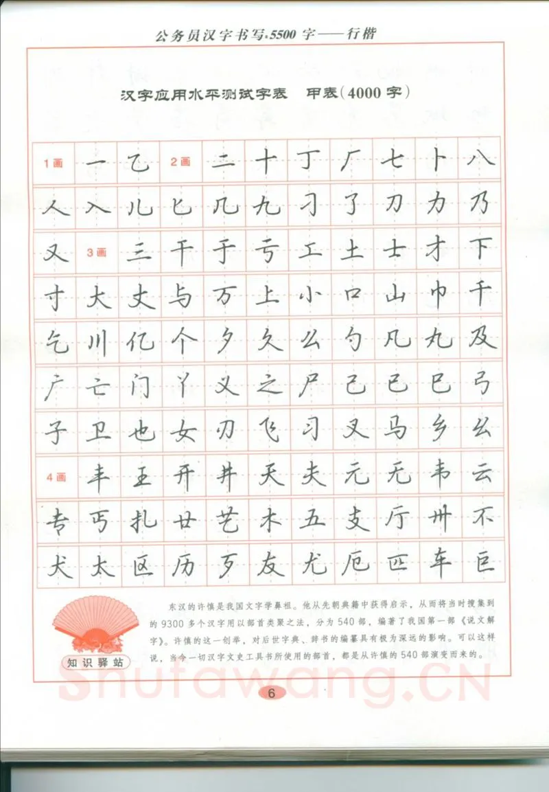 吴玉生硬笔硬笔字帖,摘自吴玉生 公务员汉字书写5500字行楷字帖