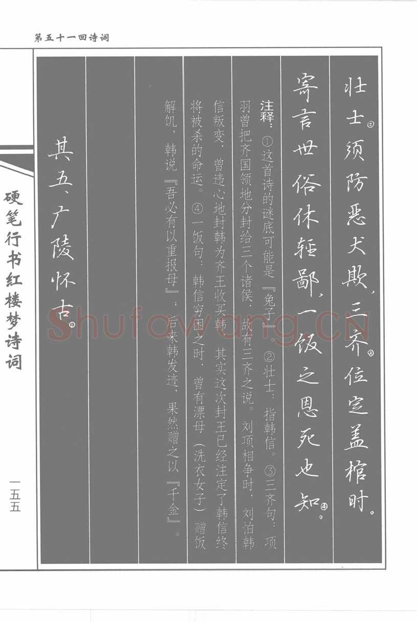 吴玉生硬笔行书字帖,摘自吴玉生硬笔行书红楼梦诗词