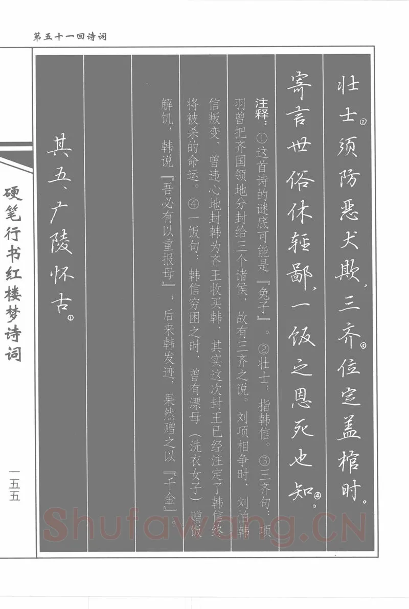 吴玉生硬笔行书字帖,摘自吴玉生硬笔行书红楼梦诗词