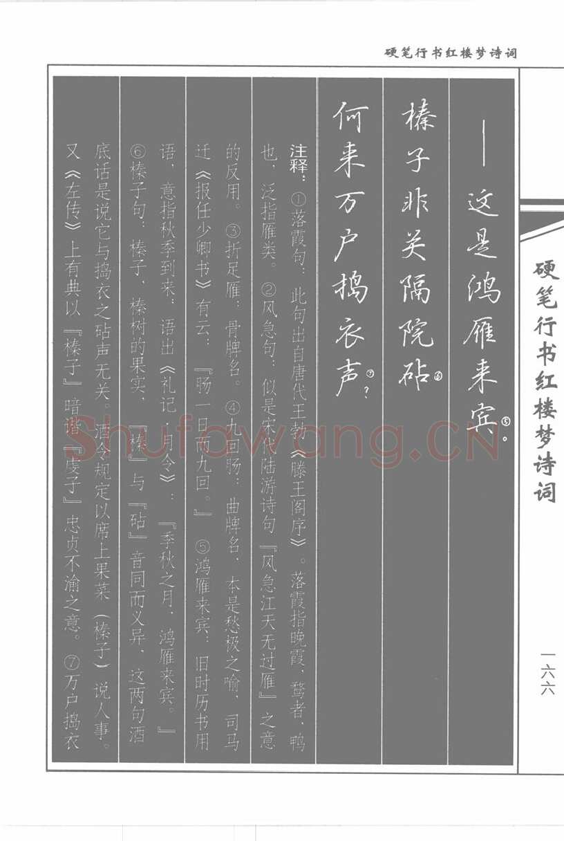 吴玉生硬笔行书字帖,摘自吴玉生硬笔行书红楼梦诗词