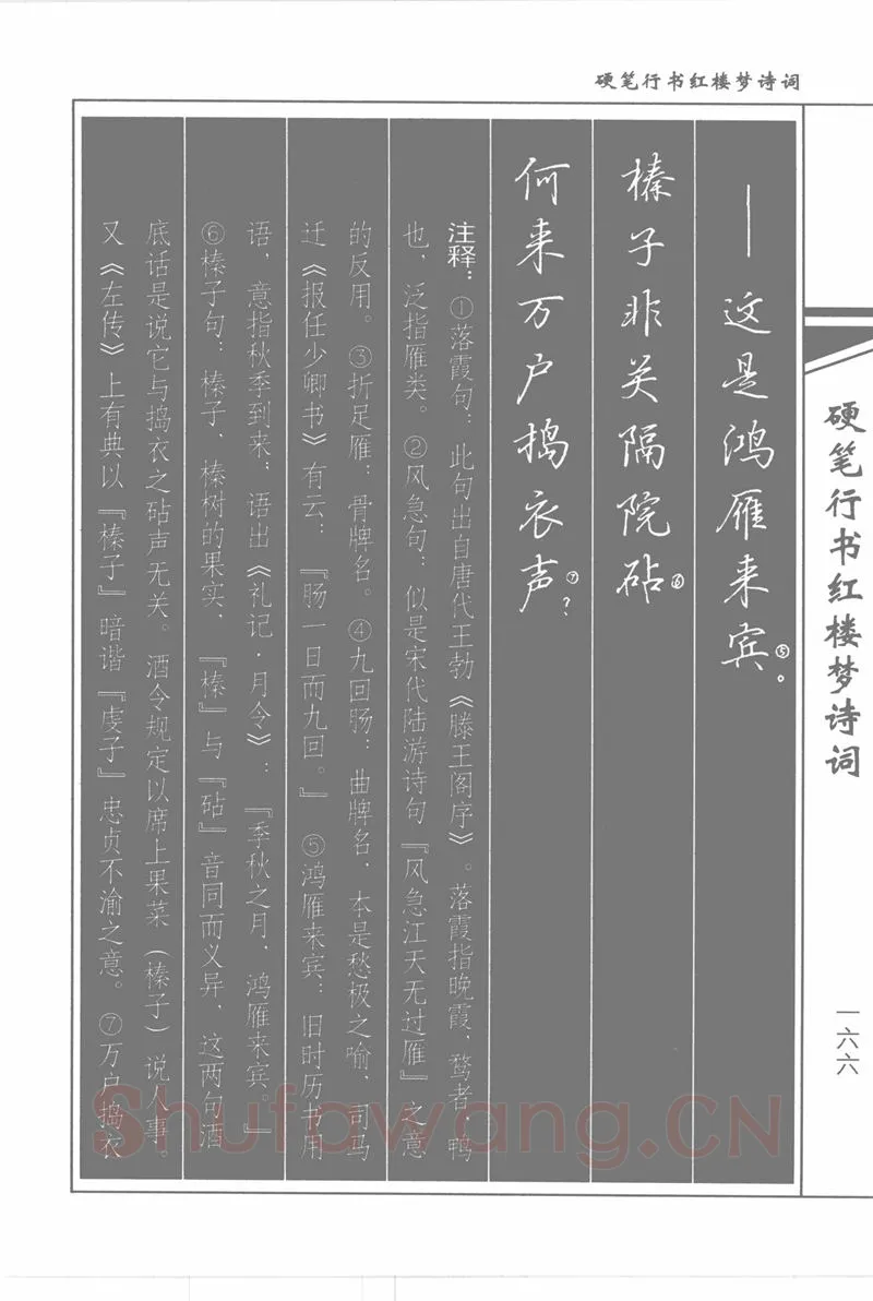 吴玉生硬笔行书字帖,摘自吴玉生硬笔行书红楼梦诗词