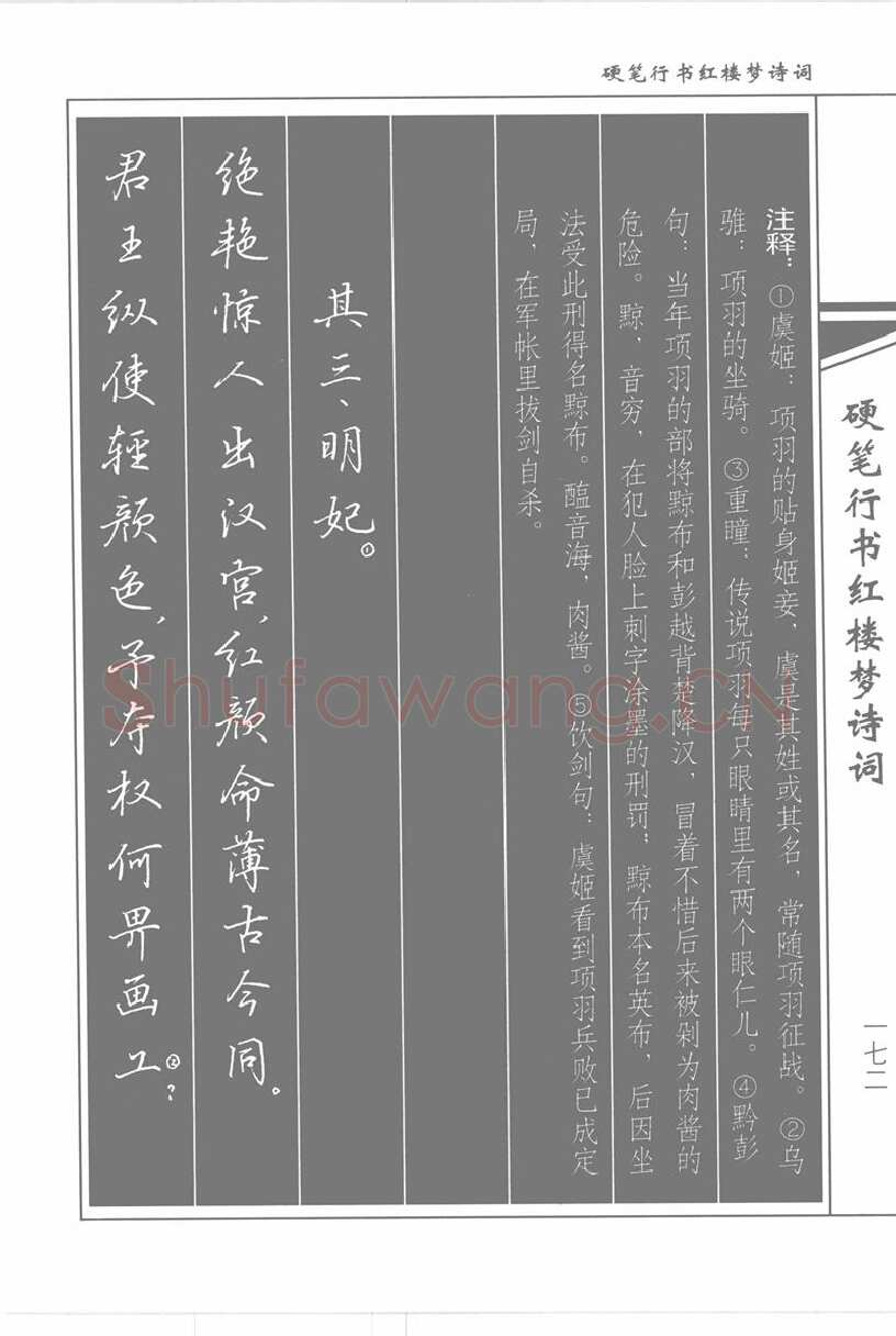 吴玉生硬笔行书字帖,摘自吴玉生硬笔行书红楼梦诗词