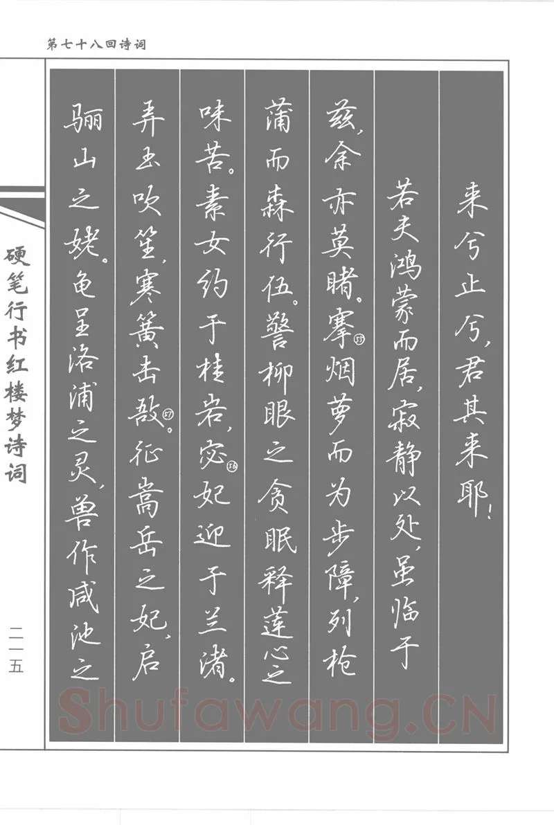 吴玉生硬笔行书字帖,摘自吴玉生硬笔行书红楼梦诗词
