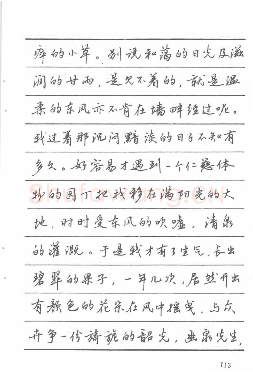 吴玉生硬笔楷书字帖,摘自吴玉生田英章情书钢笔字帖