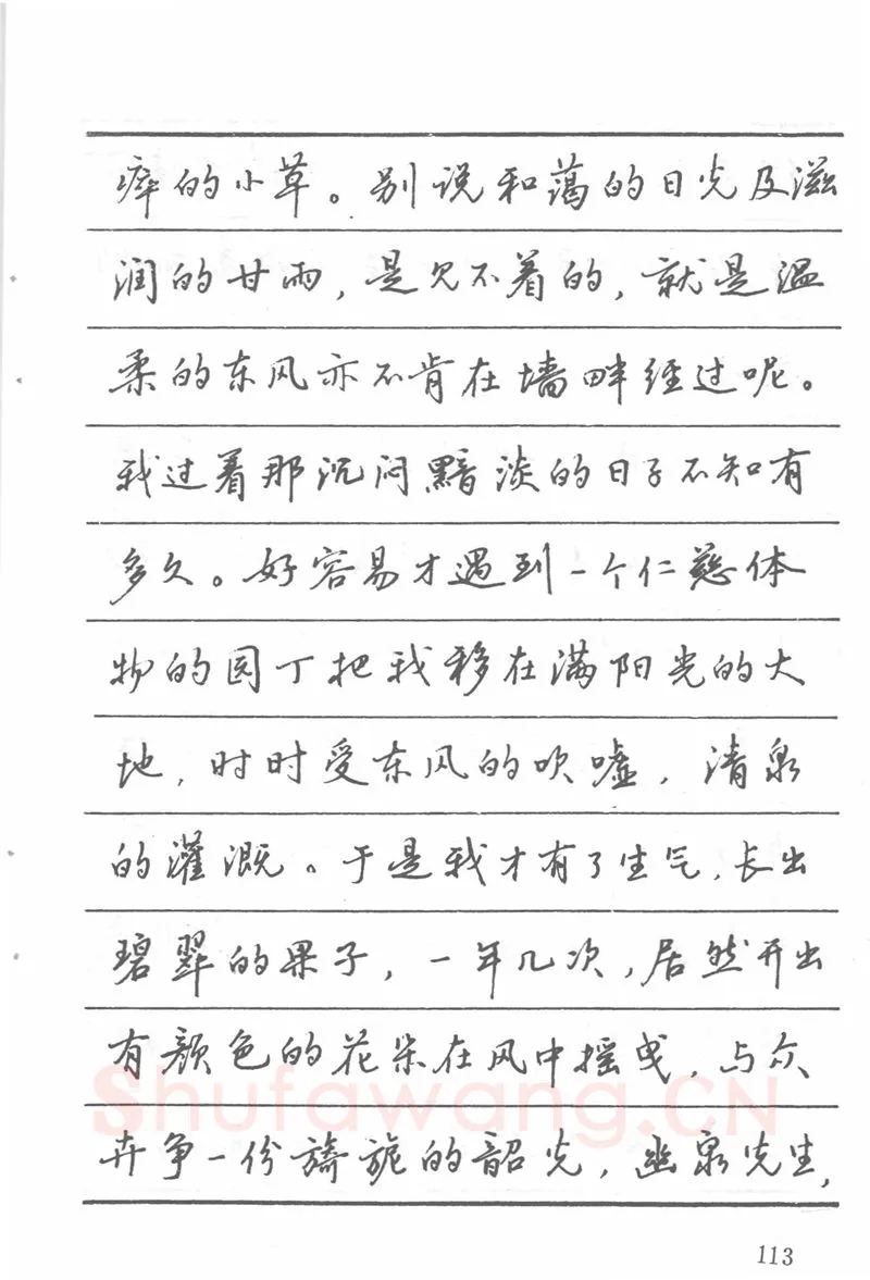 吴玉生硬笔楷书字帖,摘自吴玉生田英章情书钢笔字帖