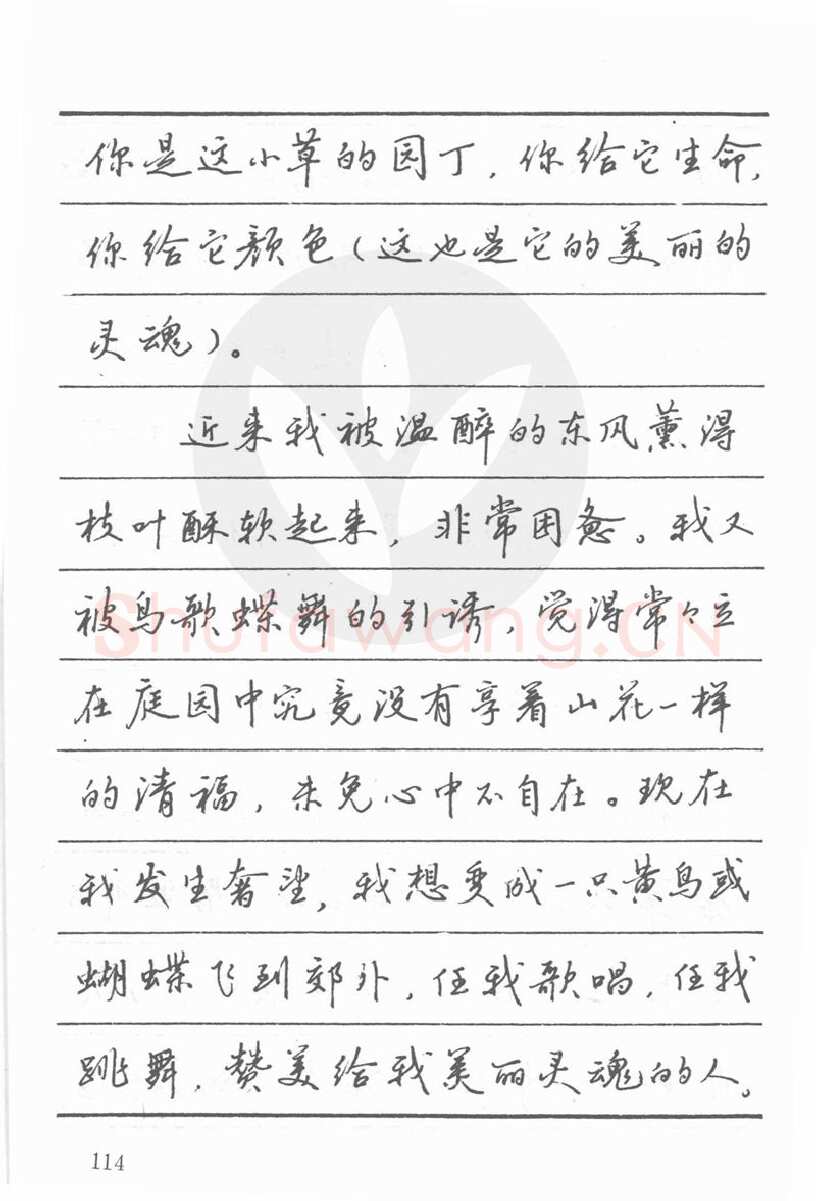 吴玉生硬笔楷书字帖,摘自吴玉生田英章情书钢笔字帖