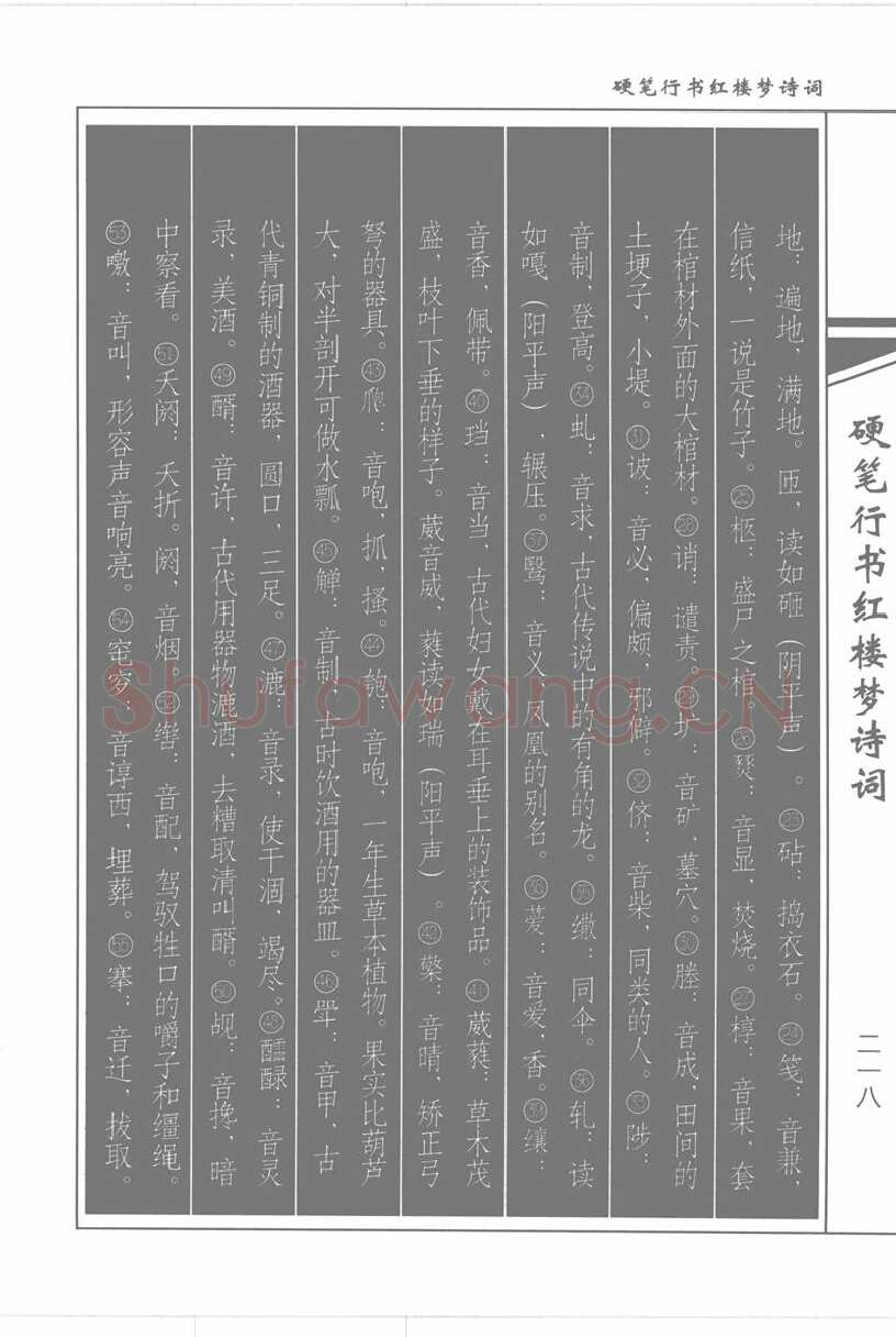 吴玉生硬笔行书字帖,摘自吴玉生硬笔行书红楼梦诗词