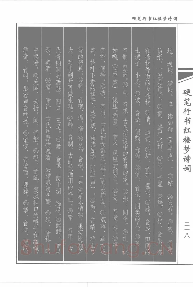 吴玉生硬笔行书字帖,摘自吴玉生硬笔行书红楼梦诗词