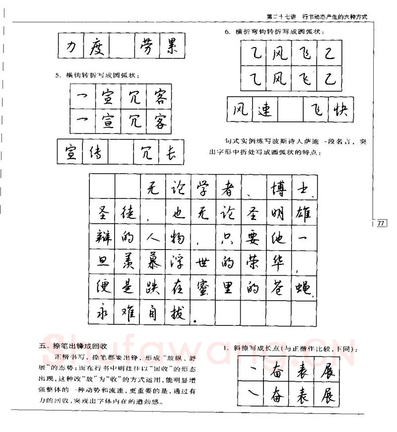 钱沛云硬笔楷书字帖,摘自钱沛云 硬笔书法五十讲 字帖