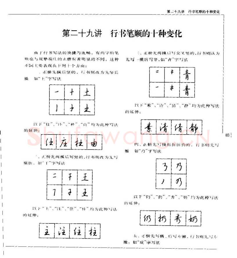 钱沛云硬笔楷书字帖,摘自钱沛云 硬笔书法五十讲 字帖