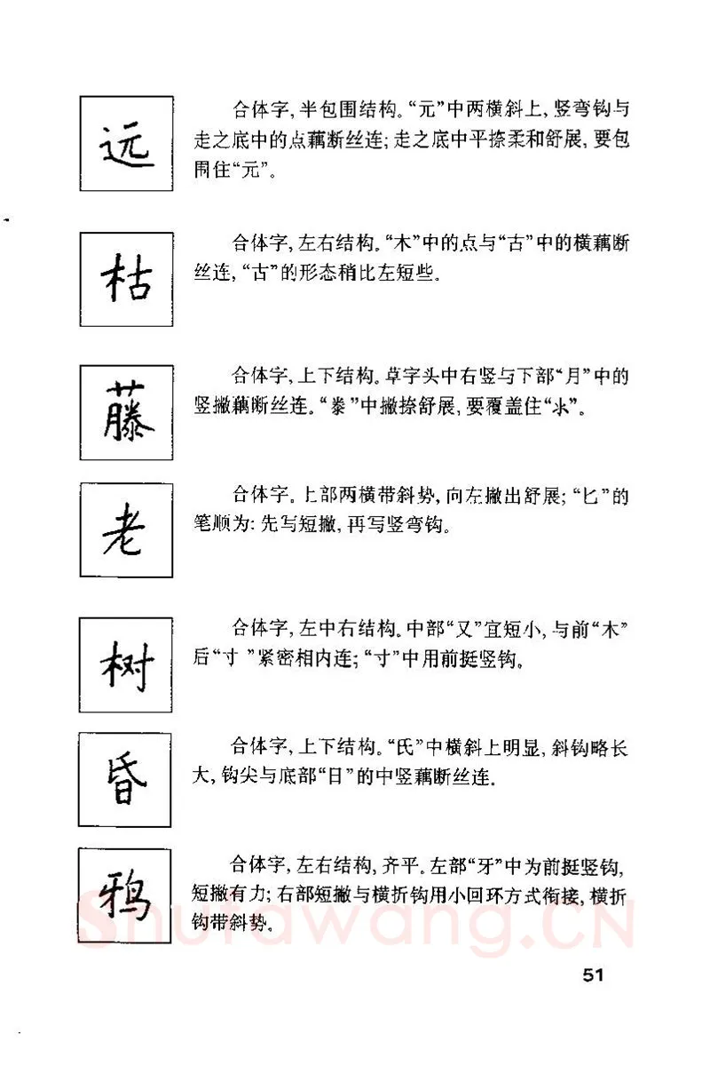 钱沛云硬笔楷书字帖,摘自钱沛云 硬笔书法技巧 字帖