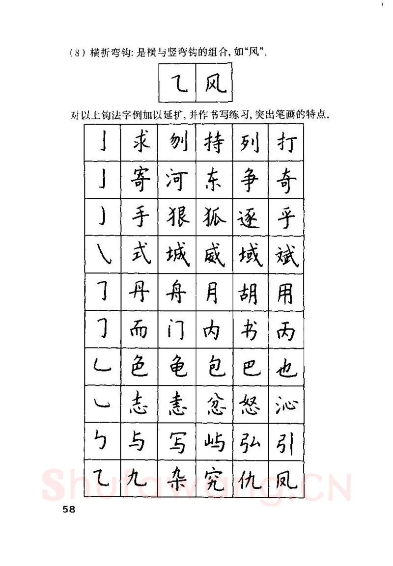 钱沛云硬笔楷书字帖,摘自钱沛云 硬笔书法技巧 字帖