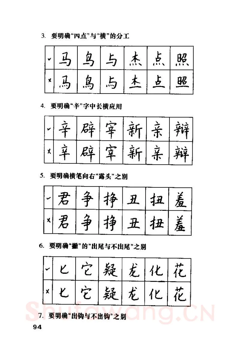 钱沛云硬笔楷书字帖,摘自钱沛云 硬笔书法技巧 字帖