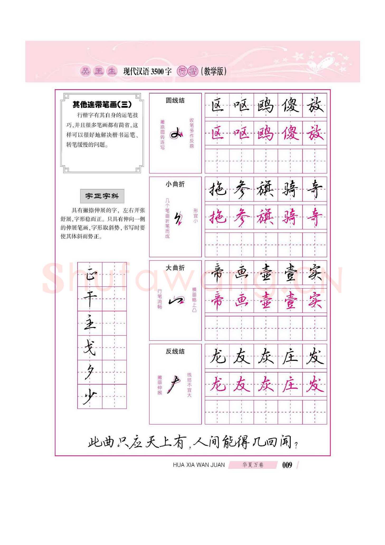 吴玉生硬笔硬笔字帖,摘自吴玉生现代汉语3500字行楷(教学版)字帖