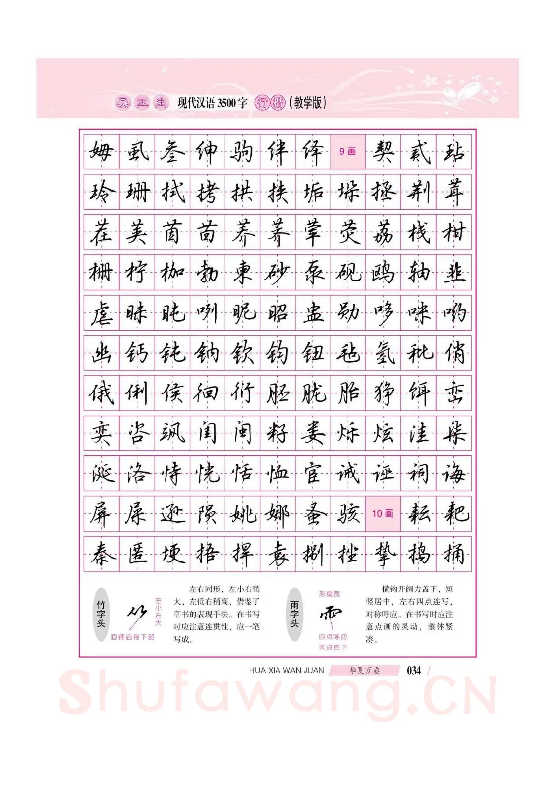 吴玉生硬笔硬笔字帖,摘自吴玉生现代汉语3500字行楷(教学版)字帖