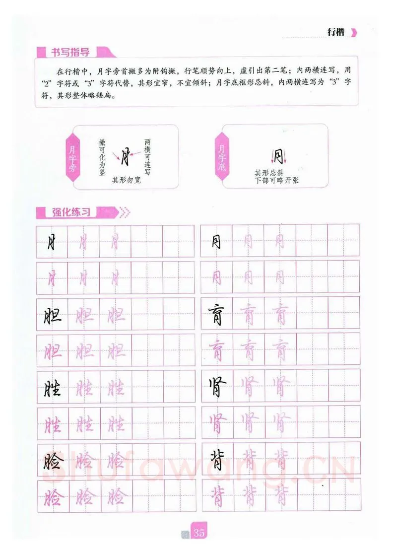 荆霄鹏硬笔硬笔字帖,摘自荆霄鹏《新手入门常见的20个问题》行楷