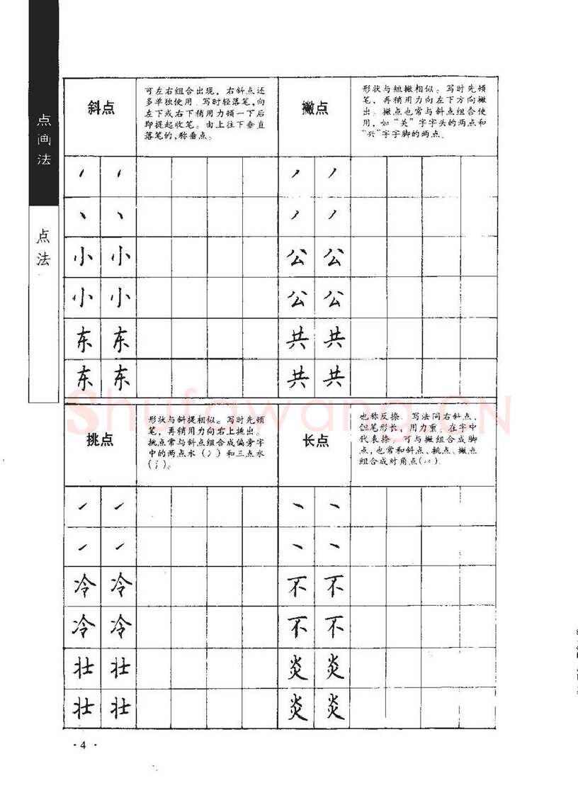 顾仲安硬笔行书字帖,摘自顾仲安《学生规范钢笔正楷等级达标训练》