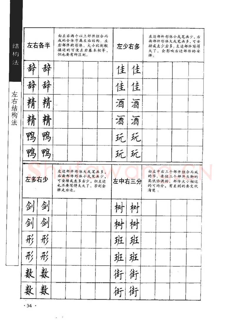 顾仲安硬笔行书字帖,摘自顾仲安《学生规范钢笔正楷等级达标训练》
