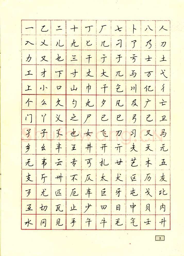 顾仲安硬笔行书字帖,摘自顾仲安钢笔行书通用汉字7000个