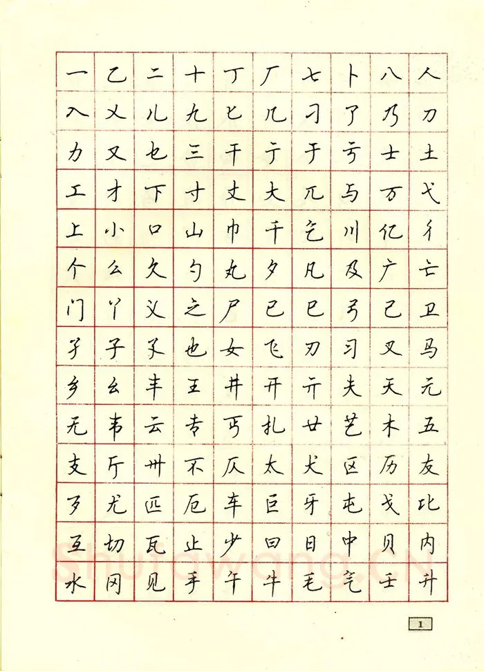 顾仲安硬笔行书字帖,摘自顾仲安钢笔行书通用汉字7000个