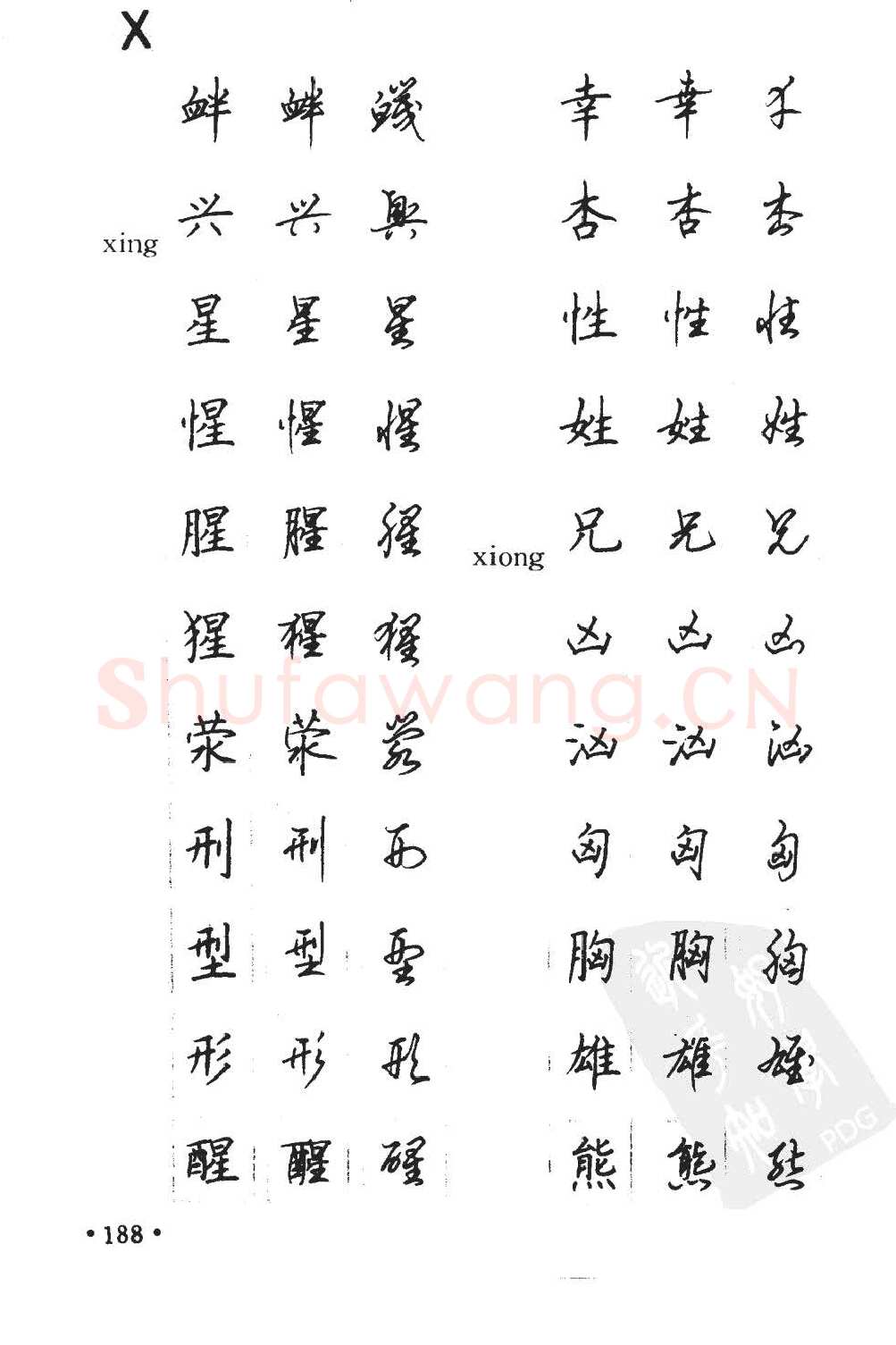 顾仲安硬笔硬笔字帖,摘自顾仲安5000常用汉字钢笔三体字帖